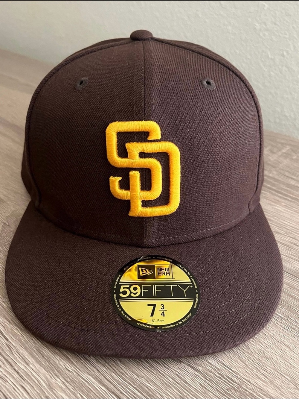 New Era San Diego Padres Brown and Yellow 59FIFTY Fitted Cap